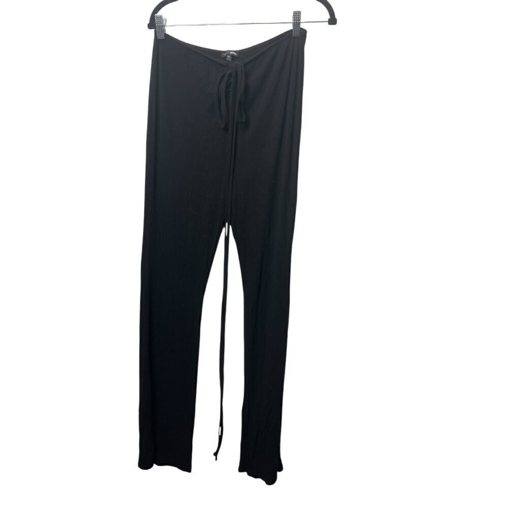 Fashion Nova Black Drawstring Lounge Pants Size: XL